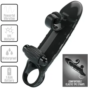 Comparateur de prix : Manchon Pénis Vibrant Noir ROMANCE MC64 pour Plus de Sensations - Noir