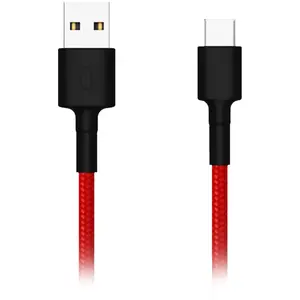 Câble USB - Xiaomi - SJV4110GL - Type-C - Charge rapide - Nylon rouge pas cher