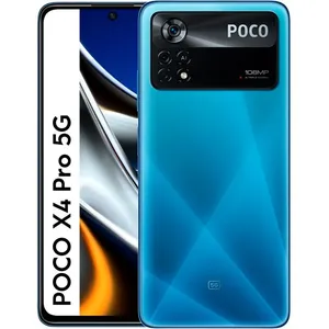 POCO Xiaomi X4 Pro 5G 16,9 cm (6.67") Double SIM hybride Android 11 USB Type-C 6 Go 128 Go 5000 mAh Bleu pas cher