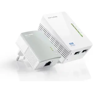 Comparateur de prix : TP-Link TL-WPA4220 KIT PLC Powerline Red Eléctrica AV600 + WFi N300
