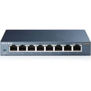 Comparateur de prix : C2G TP-Link TL-SG108 Non-géré Gigabit Ethernet (10/100/1000) Noir