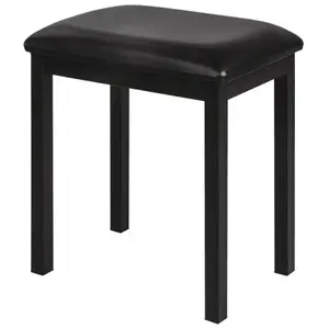Comparateur de prix : Nux Pianobench - Banquette Piano Noire En Métal Q-90h