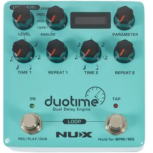 Comparateur de prix : Nux DUOTIME - Pédale de delay double & fonction looper