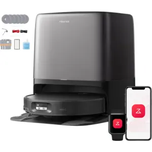 Aspirateur-laveur robot Roborock Saros 20 Neo avec nettoyage à la serp pas cher