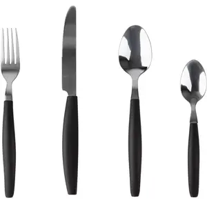 Bergner - Lot de 16 pièces de couverts San Ignacio noirs OS pas cher
