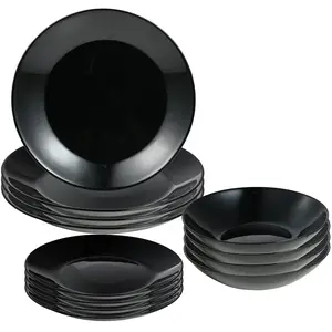 Bergner - Service de table San Ignacio noir - 12 pièces OS pas cher