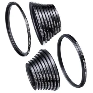 Comparateur de prix : K&F Concept Kit de 18 bagues d'adaptation et de réduction pour filtres universel