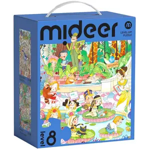 Mideer Coffret Puzzles Evolutifs - Niveau 8 - Musée Histoire Naturelle MD1510 pas cher