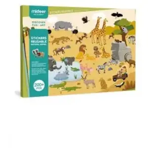 Vikids Stickers Repositionnables Animaux Vert pas cher