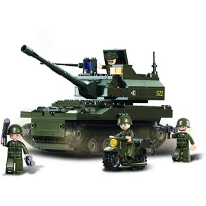 Sluban army - m38-b9800 - tank (char + moto) pas cher
