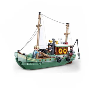 Sluban Briques De Construction Modèle Bateau De Pêche 610 Pièces Jeu De Construction pas cher