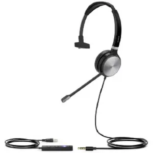 Casque audio avec microphone Yealink UH36 Mono Teams - Écouteur USB Jack 3.5 mm - Noir pas cher