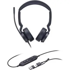 Yealink Headset UH44 Dual Teams USB-C/A - Headset (1308186) pas cher