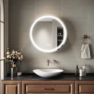 SIRHONA Armoire de Toilette Miroir, Armoire Murale avec Éclairage LED ...Vendu parsirhona