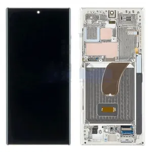 ECO Ecran Samsung Galaxy S23 Ultra 5G (S918) Argent + Châssis (OEM Sof... pas cher