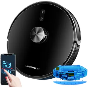 Aspirateur Robot Laveur Liectroux X6, 6500Pa d'aspiration, Navigation Laser LiDAR, Combo sec et humide, Controle app, Nettoyage de moquette Turbo pas cher