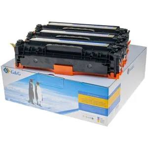 Comparateur de prix : Inconnu G&G Printing Lot de 2 Toners compatibles avec HP 125A, 128A, CF373AM, CF371AM et Cyan, Magenta, Jaune