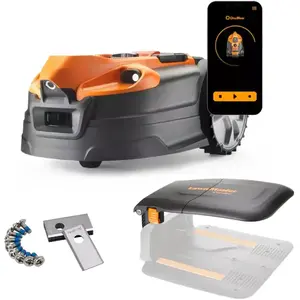 Kit économique LawnMaster AMD18i-800 Plus | Tondeuse robotisée MX 24 V... pas cher