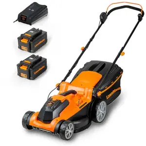 Lawnmaster - CLMF2437G Tondeuse à Gazon sans Fil 24V Max 2x4.0Ah Batte... pas cher