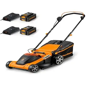 LawnMaster CLMF4841E Tondeuse Electrique Gazon 48V Max 2x24V 4.0Ah Bat... pas cher