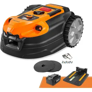Lawnmaster [499,99   UNIQUEMENT & Livraison gratuite] Robot tondeuse sans fil Law... pas cher
