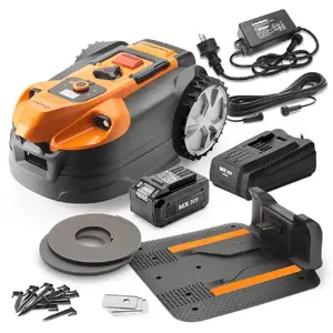 Comparateur de prix : Lawnmaster Robot tondeuse autonome 24V avec station de charge, sans fi...