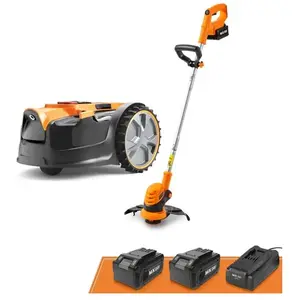 Tondeuse robotisée Lawnmaster OcuMow avec kit Combo débroussailleuse ... pas cher
