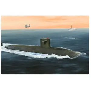 Hobbyboss Maquette SSBN Le Triomphant à l'échelle 1:350 (Gris) pas cher