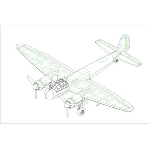 Hobbyboss 1 : 72 échelle modèle Allemand Ju88 Fighter Kit (Gris)