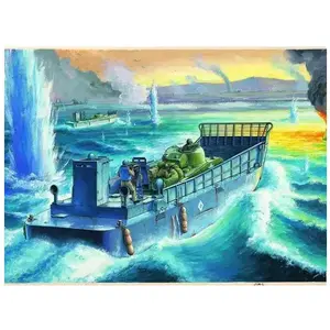 U.s. Lcm-3 Usn Vehicle Landing Craft - 1:48e - Hobby Boss