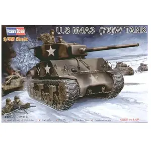 U.s M4a3 (76w) Tank - 1:48e - Hobby Boss