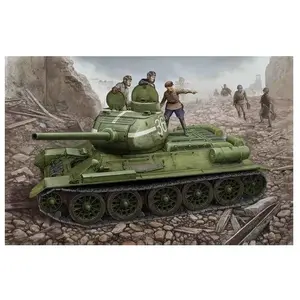 Russian T-34/85 (1944 flattened turret) tank- 1:48e - Hobby Boss pas cher