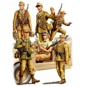 Hobbyboss Figurines GERMAN AFRICA CORPS 1/35 - Hobby Boss Figurines historiques - 9584410 pas cher