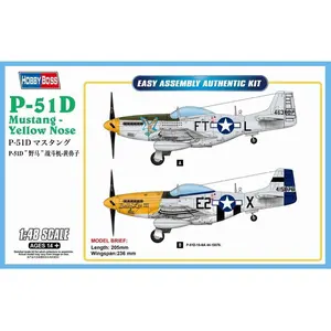 Comparateur de prix : P-51d Mustang-yellow Nose - 1:48e - Hobby Boss