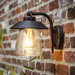 Lampe de façade applique extérieure CATE rouille Lutec 5264201213