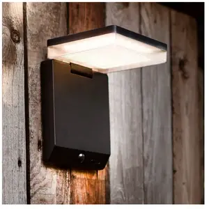 Lutec Moze solaire Applique murale LED avec détecteur de mouvements, 6943101012,Vendu parkaufland