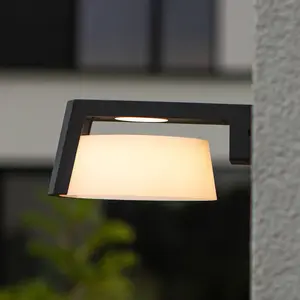LUTEC Applique d'extérieur LED Moon, anthracite, CCT, IP44Vendu parkaufland