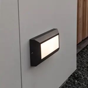LUTEC Applique LED Helena, frontale 23 cm noire pas cher