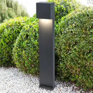 LUTEC Borne lumineuse LED Gemini FX, IP54, anthracite