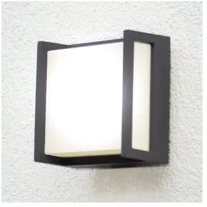 Comparateur de prix : Cali - Lutec qubo 5195401118 Applique led extérieure anthracite
