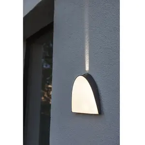 Applique fonte d'aluminium gris foncé Lutec APOLLO H21cm.