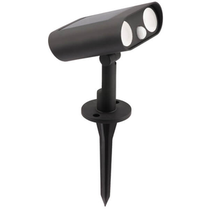 LUTEC Spot sur piquet LED BINGO, noir, 16 cm, capteur, IP54 pas cher