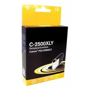 Cartouche C-2500XLY compatible Canon PGI-2500XLY (Jaune) pas cher