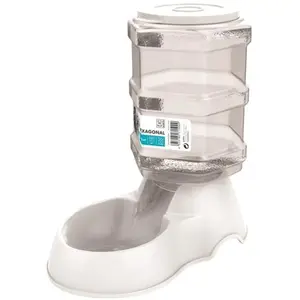 M-PETS Hexagonal Food Dispenser 3, 5l White pour Chien pas cher