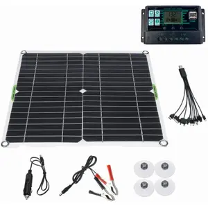 SIOKS Kit Panneau Solaire 80w 100a 12v Batterie Chargeur Contrôleur Ca...Vendu parmanomano