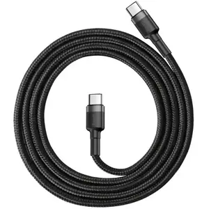 BASEUS Bas192.CATKLF-GG1 USB-C-USB-C PD Cable QC 60W 3A 480 Mbumental 1 Minigolf Black-Grey pas cher