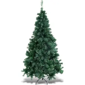 COSTWAY 210 cm Arbre de Noël artificiel, Sapin de Noël avec support mé... pas cher