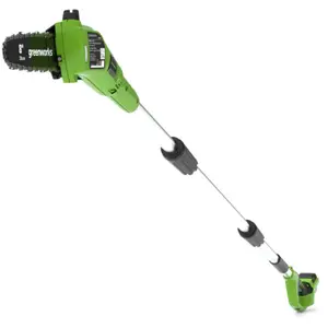 Greenworks Scie a perche sans batterie 24 V G24PS20 20 cm 2000107 TU pas cher