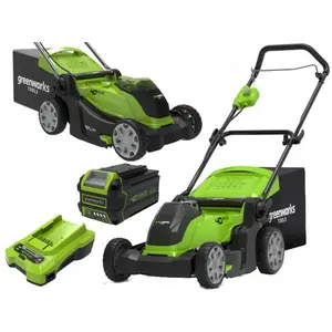 Comparateur de prix : Greenworks Tools G40Lm41 K4 40 V 40 cm Tondeuse à Gazon, 144 W, 40 V
