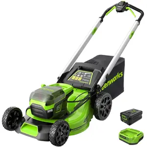 Comparateur de prix : Greenworks GD60LM46SP Tondeuse à Gazon rotative autopropulsée sans Fil 460 mm Li-ION 4 Ah